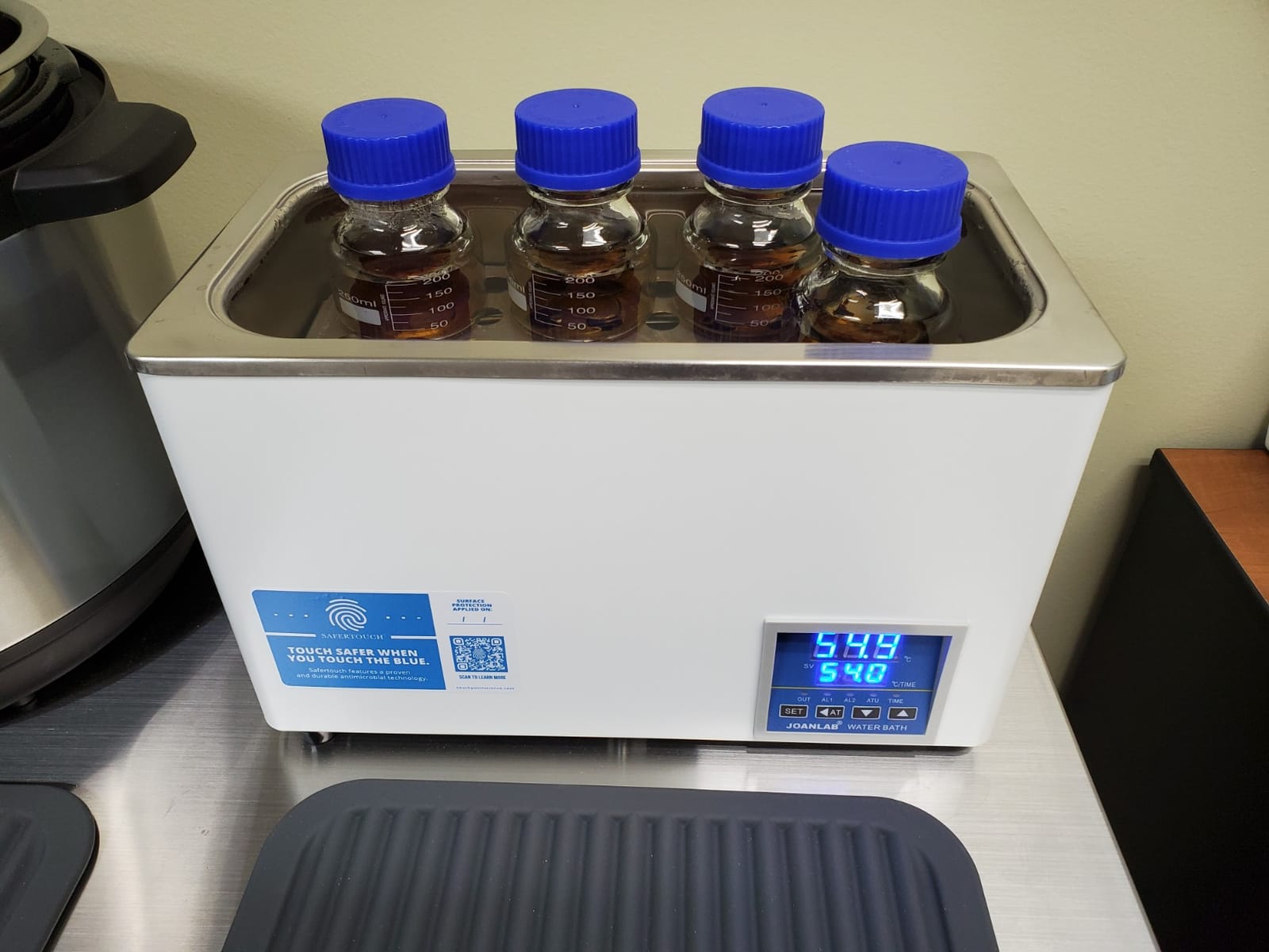 JOANLAB Digital Water Bath Heater Thermostatic Water Bath for lab use, 4 Openings | 12L Capacity | 800W customer photo 2