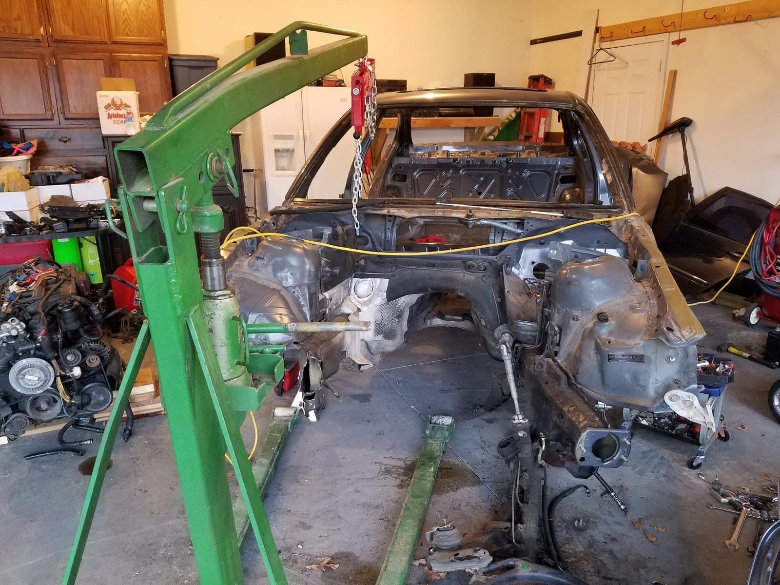 OMT Engine Load Leveler, 2 Ton 4000 lb Capacity Heavy Duty Shop Crane Hoist | 2 Adjustable Chains; Precision Tilt Crank Handle; AISI 1045 Steel; Works with Shop Cranes & Cherry Pickers customer photo 2