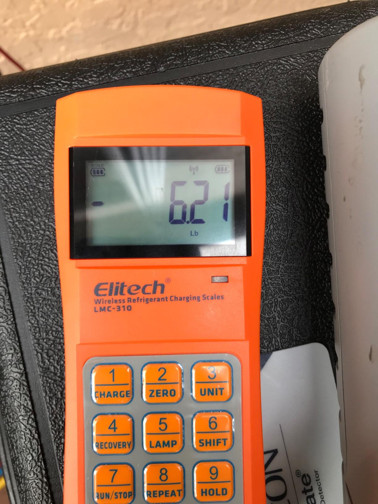 Elitech Refrigerant Scale 220 lb with Charging Valve, HVAC Scale, LMC-300 customer photo 1