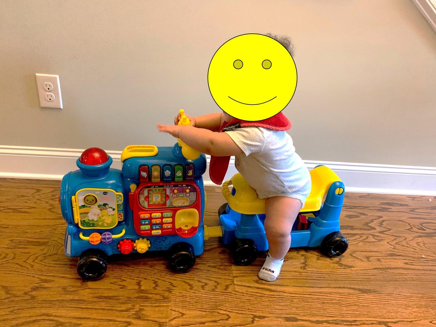 VTech Sit-to-Stand Ultimate Alphabet Train, Blue customer photo 1