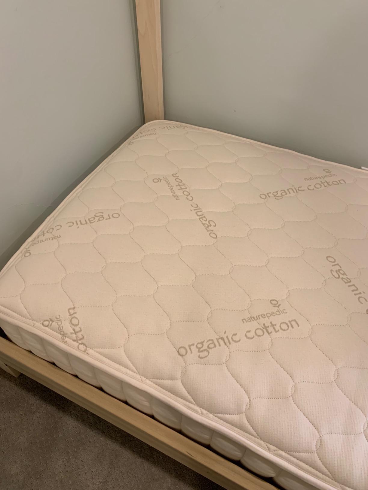 Naturepedic Verse Organic Kids Mattress - Twin XL Firm Mattress with Encased Coil Layers - Quilted Sides customer photo 2