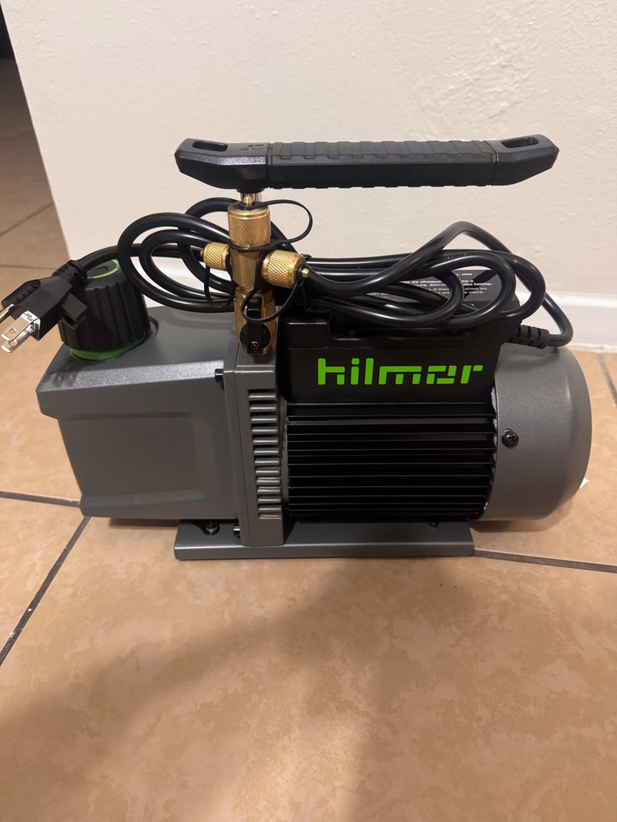 Hilmor 1948121 HVAC 5 CFM Vacuum Pump, 1/2 HP, 120V customer photo 2