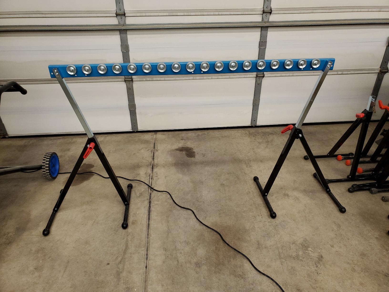 Ultimation Heavy Duty Conveyor Rails - 5' Flow Rail with Steel Skate Wheels for Gravity Conveyors, Storage, and Material Handling - T2 Flow Rack System, 200 lbs/ft Capacity customer photo 1