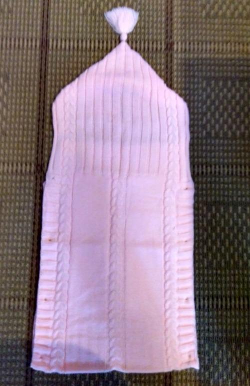 XMWEALTHY Newborn Baby Wrap Swaddle Blanket Knit Wrap Blanket Bag Receiving Blankets Stroller Wrap for Baby Beige 0-6 Month customer photo 2