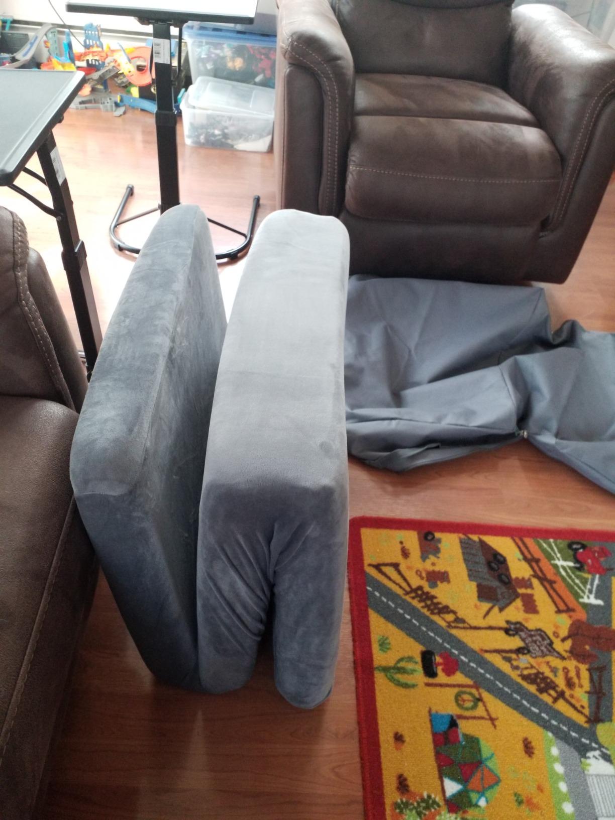 Milliard Toddler Nap Mat Bed Tri Folding Mattress with Washable Cover (24 inches x 57 inches x 3 inches) customer photo 2