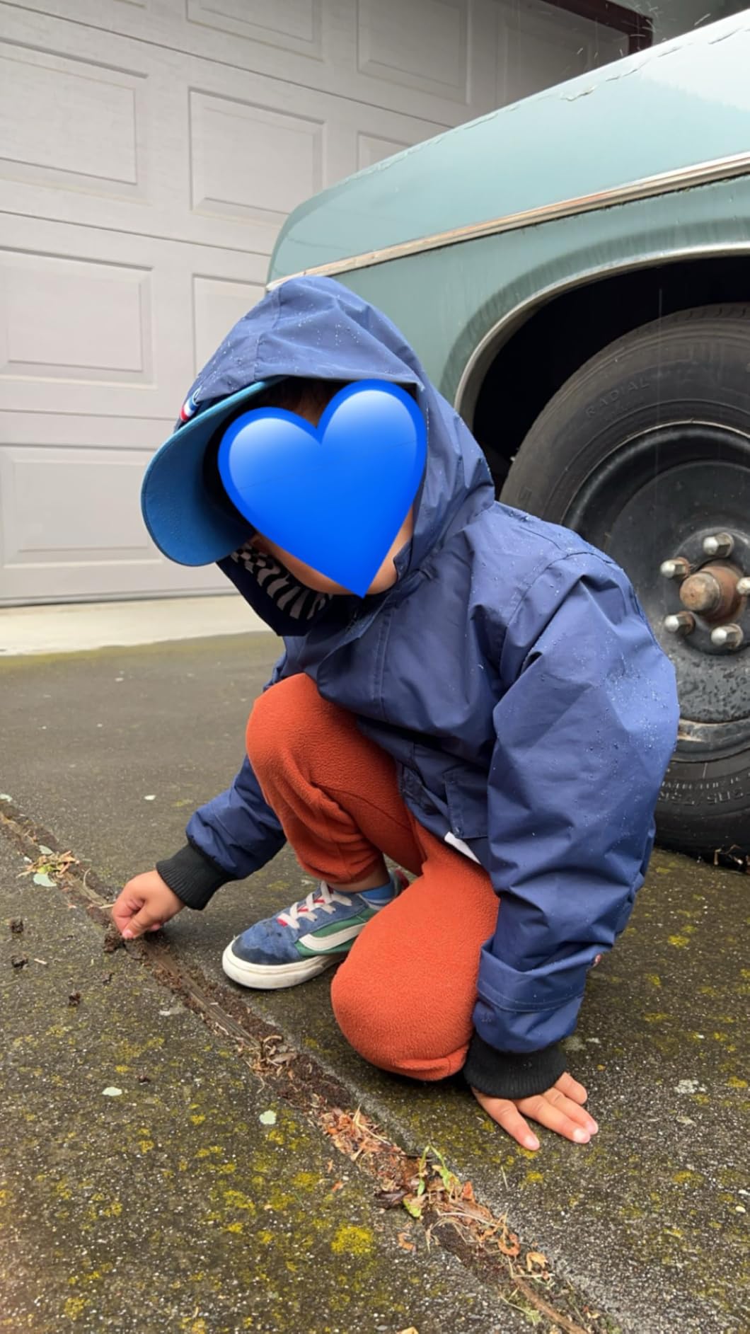 Hiheart Boys Girls Waterproof Hooded Jackets Cotton Lined Rain Jackets customer photo 2