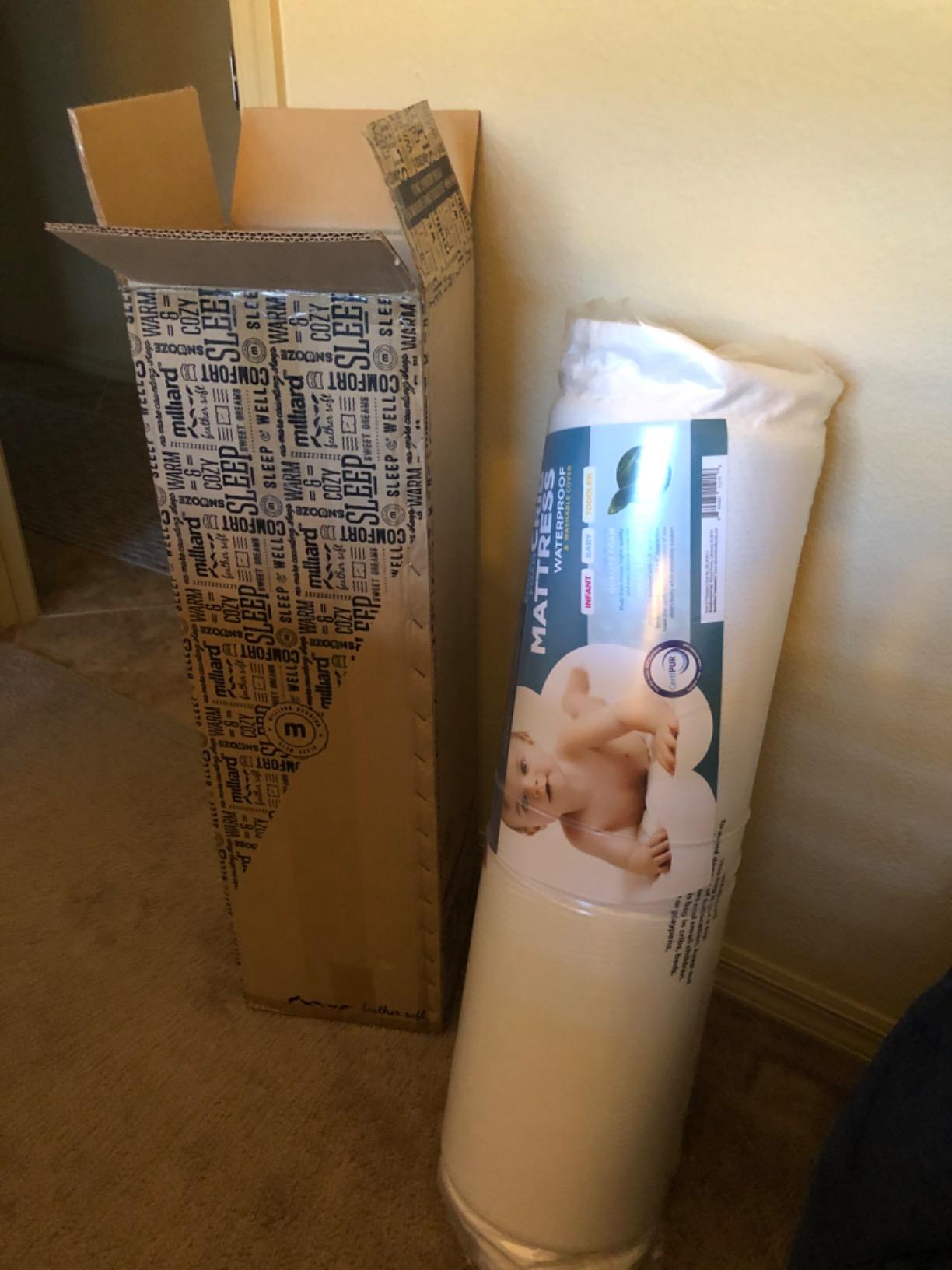 Milliard Premium Infant Crib and Toddler Mattress, CertiPUR-US Certified - Fits All Standard Crib and Toddler Beds, Machine Washable and Waterproof Cover - Flip Dual Stage System, Colchón de Cuna customer photo 1