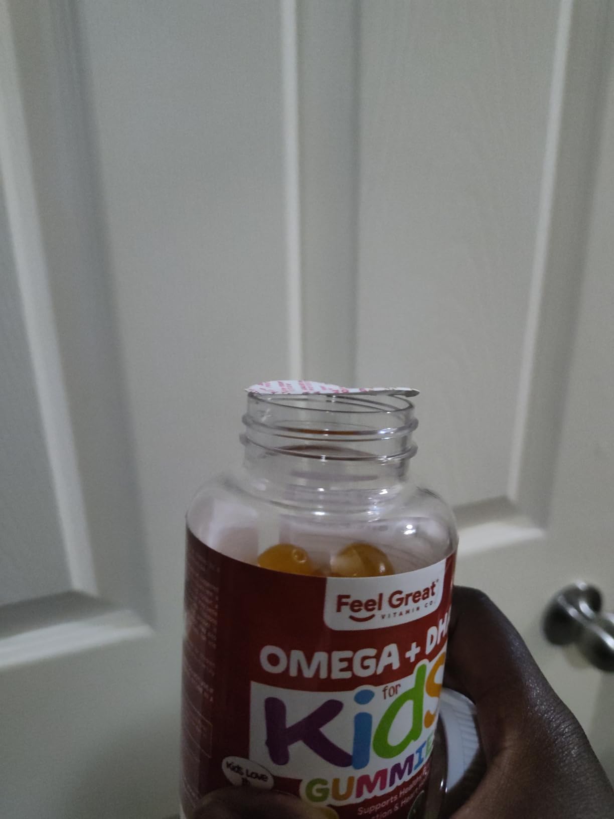 Feel Great Kids Omega 3 DHA Gummies, Plant-Based, No Fishy Taste, 60ct customer photo 1