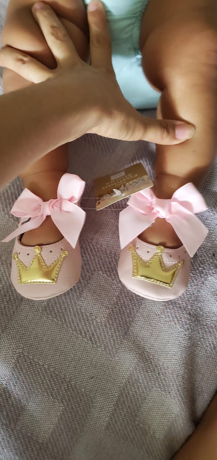 Meckior Infant Baby Girl Sandals Soft Non-Slip Rubber Sole Handmade Princess Wedding Dress Shoes Toddler First Walkers customer photo 2