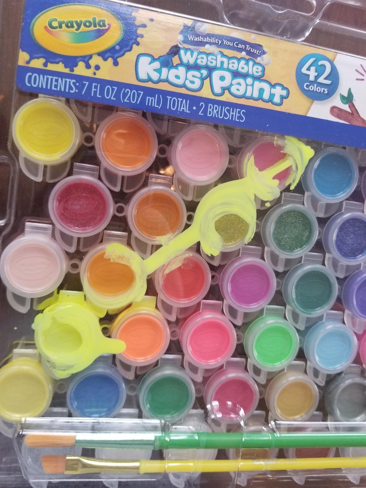 Crayola Kids Washable Paint Set, 42 Ct. Gift for Kids, Ages 3, 4, 5, 6, 7, Assorted customer photo 1
