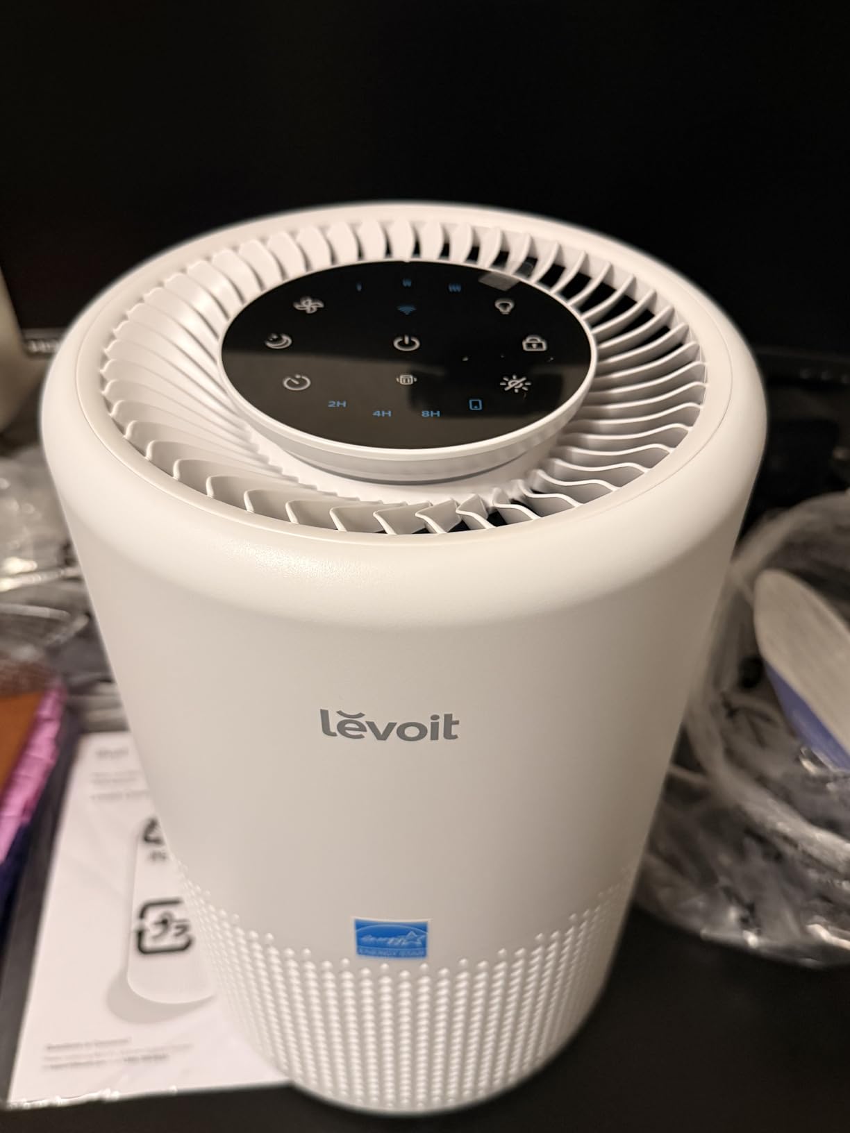 Levoit Air Purifier for Home Pets Bedroom, Air Purifiers Quiet Operation | High-Efficiency Filter for Smoke, Dust, Pollen, Odors in Office Nursery, Optional Night Light, AHAM VERIFIDE, LV-H132, White customer photo 2