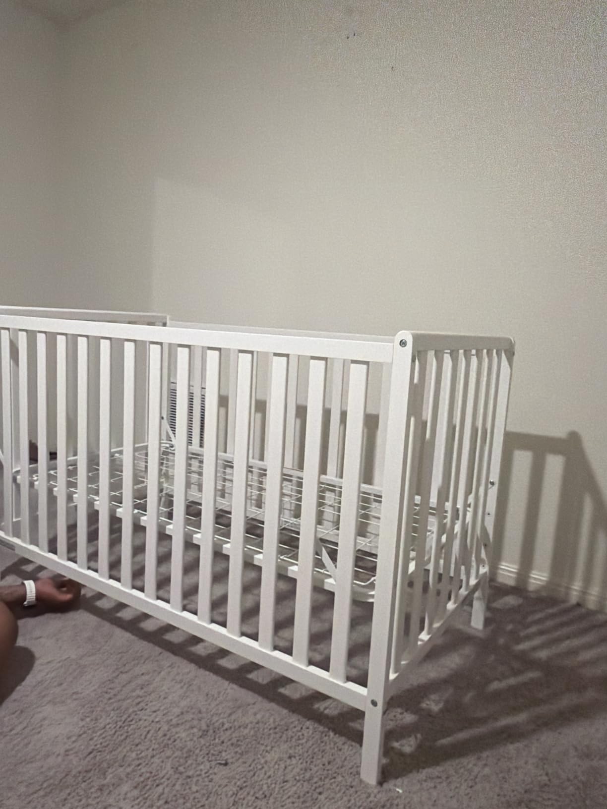 Delta Children Heartland 4-in-1 Convertible Crib - Greenguard Gold Certified, Charcoal Grey customer photo 2