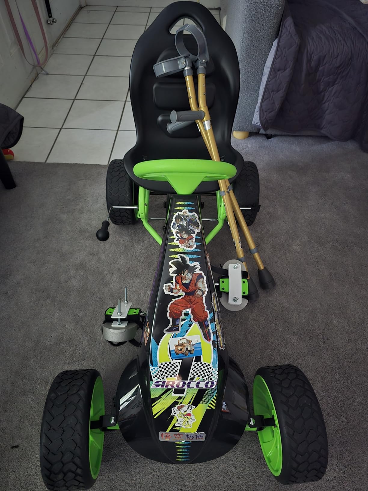hauck Sirocco Go Kart Kids Pedal Racing Ride-On for Ages 4-12, Pink customer photo 2