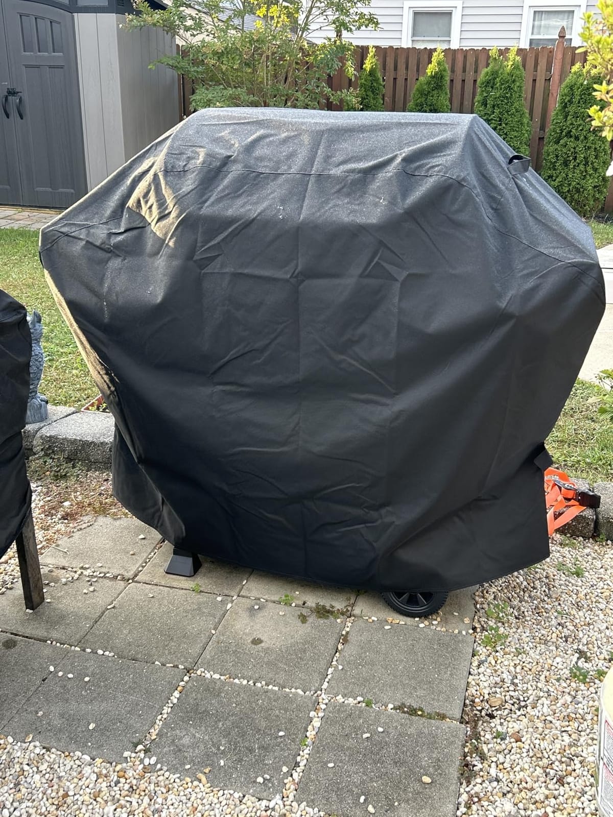 SunPatio 55 Inch Grill Cover for Outdoor Grill Heavy Duty Waterproof, Black customer photo 2