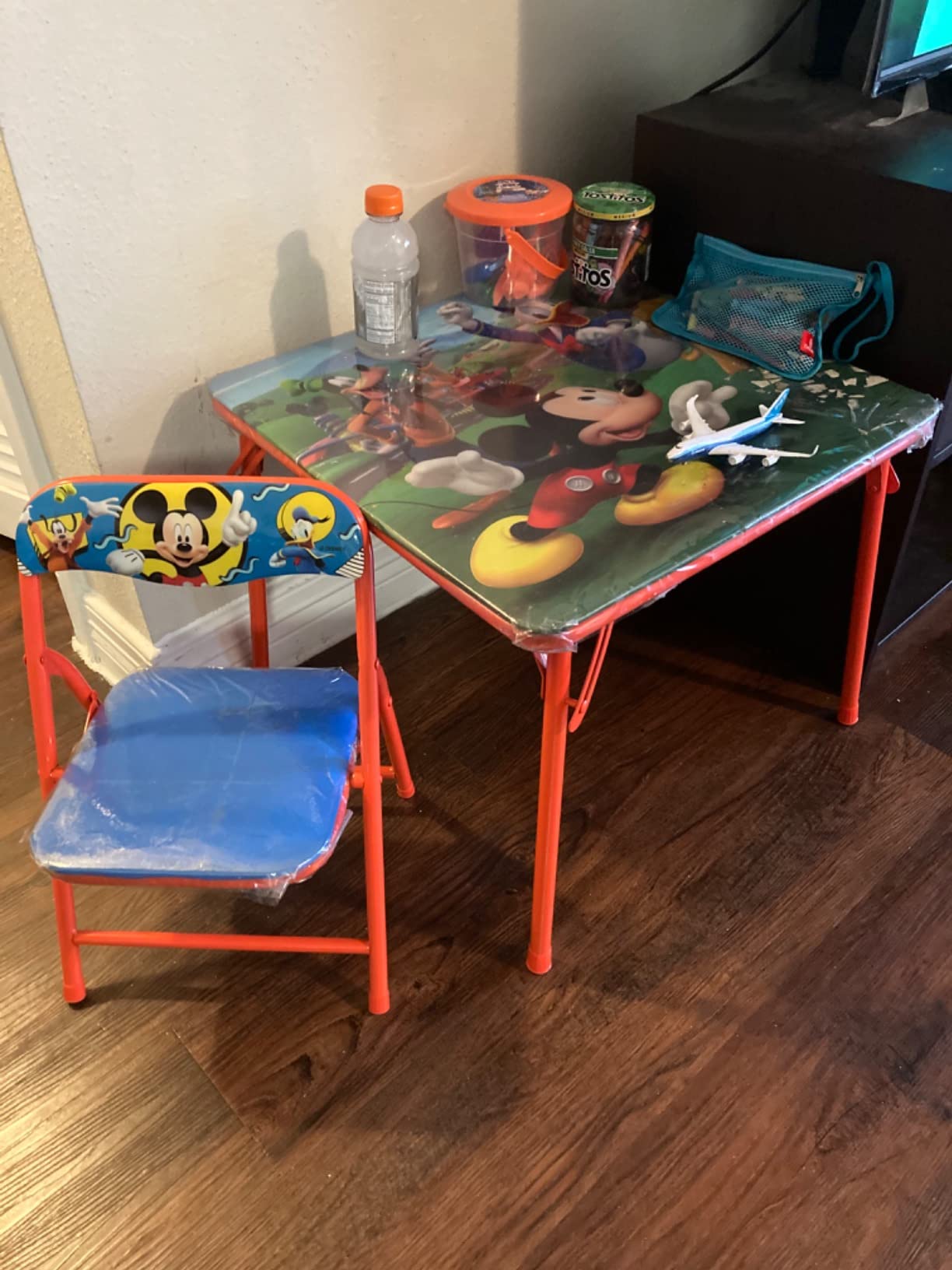Mickey Mouse Table & Chair Set for Toddlers 24-48M, Includes 1 Table & 1 Chair [Amazon Exclusive] Table: 20