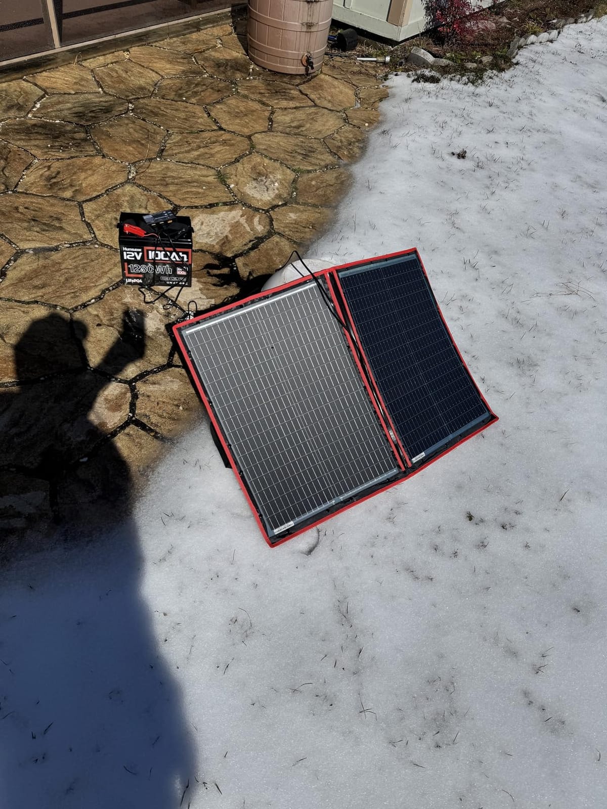 DOKIO 200W Portable Foldable Solar Panel Kit for 12V Battery Charging customer photo 1