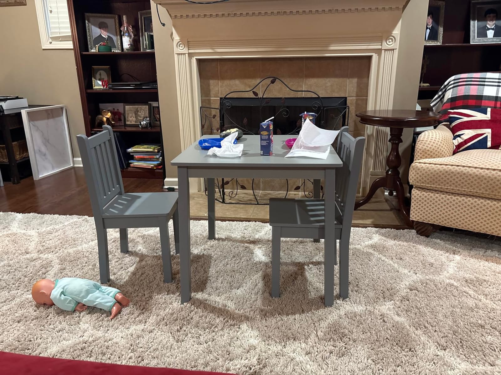 Humble Crew Toddler Table and Chair Set for Kids, Wood Activity Furniture customer photo 2