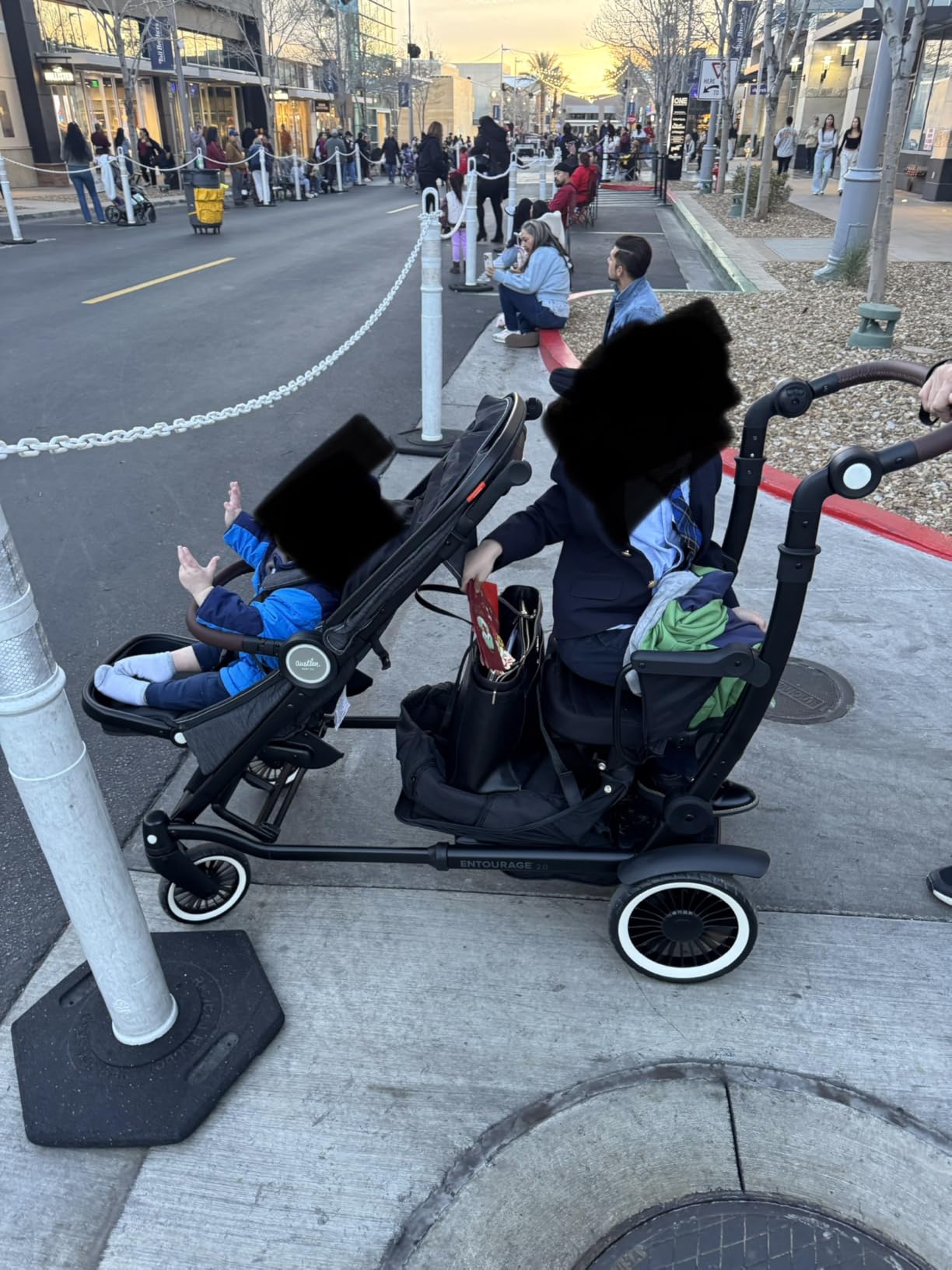 Austlen Entourage 2.0 Sit and Stand Stroller in Navy (Also Available in Black) customer photo 2