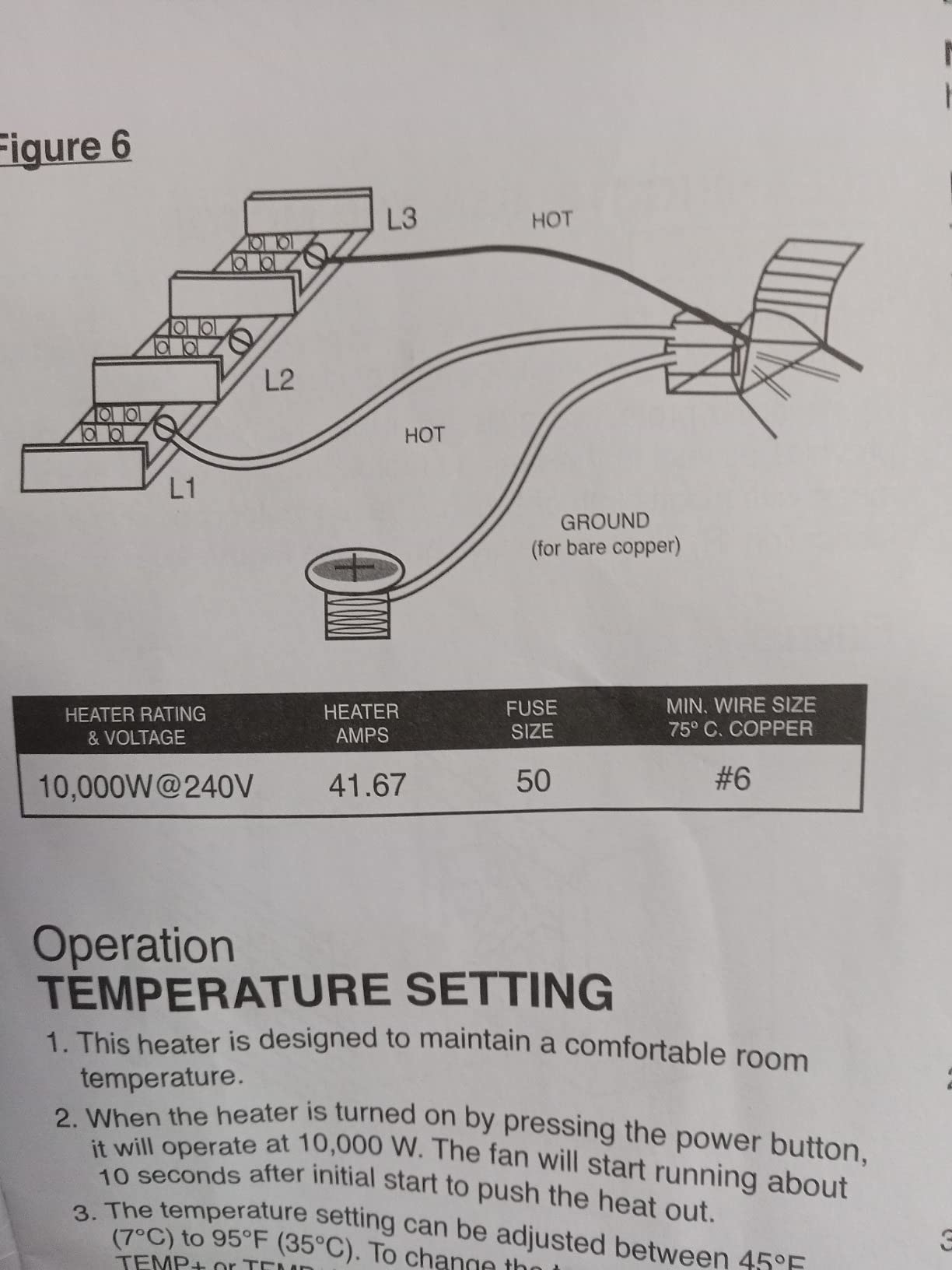 Comfort Zone Hard-Wired Digital Ceiling Mount Heater with Full-Function Remote, 10,000 Watt, 240 Volt, Fan-Forced, Overheat Protection, Thermostat & 12-Hour Timer, Ideal for Garage & Workshop, CZ260ER customer photo 1