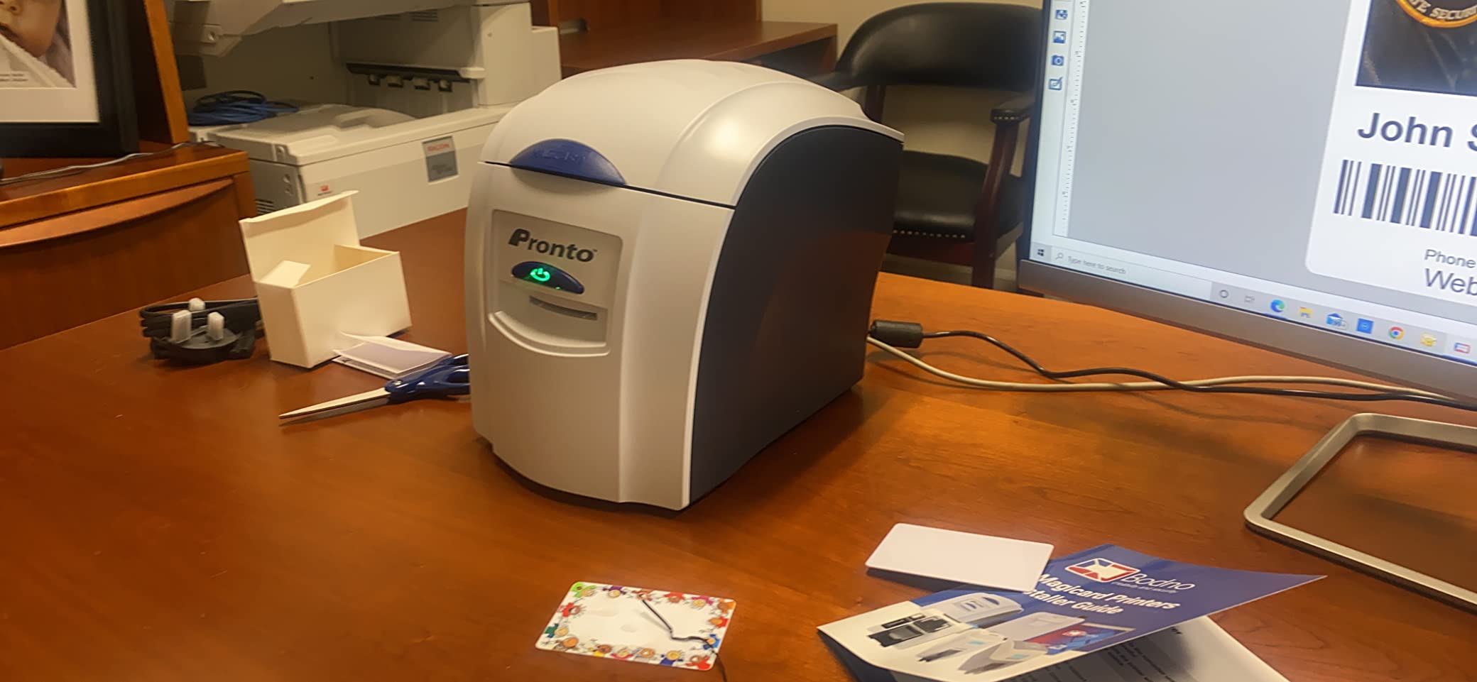 Bodno Magicard Pronto ID Card Printer & Complete Supplies Package ID Software - Bronze Edition customer photo 2