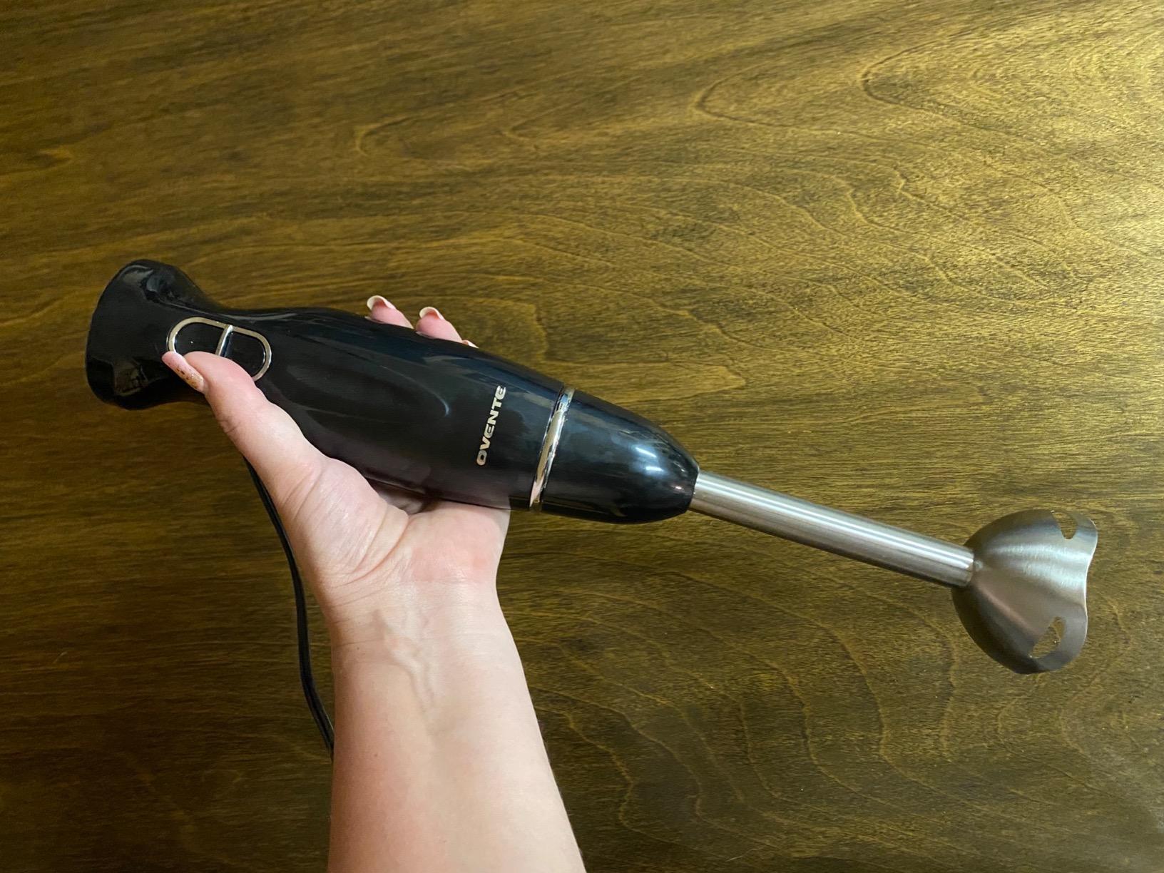 OVENTE Electric Corded Hand Blender, 300W with 2 Mixing Speeds Black HS560B customer photo 2