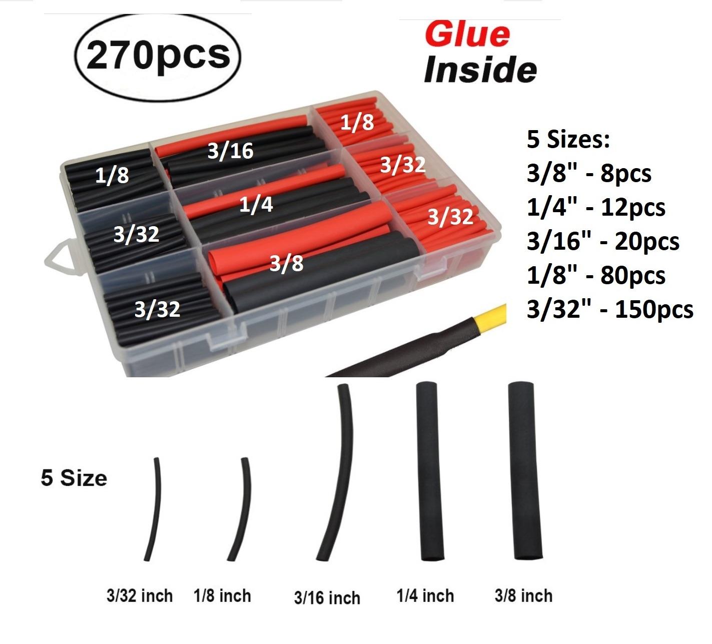 270 Pcs Heat Shrink Tubing Kit, 3:1 Adhesive Lined Marine Grade Shrink Wrap customer photo 2