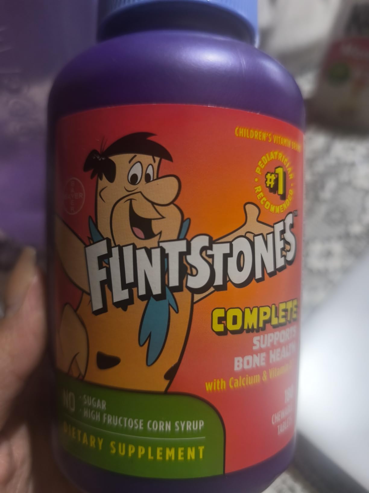 Flintstones Vitamins Chewable Kids Vitamins, Complete Multivitamin for Kids and Toddlers with Iron, Calcium, Vitamin C, Vitamin D & more, 180 count(Pack of 1)(Packaging May Vary) customer photo 2
