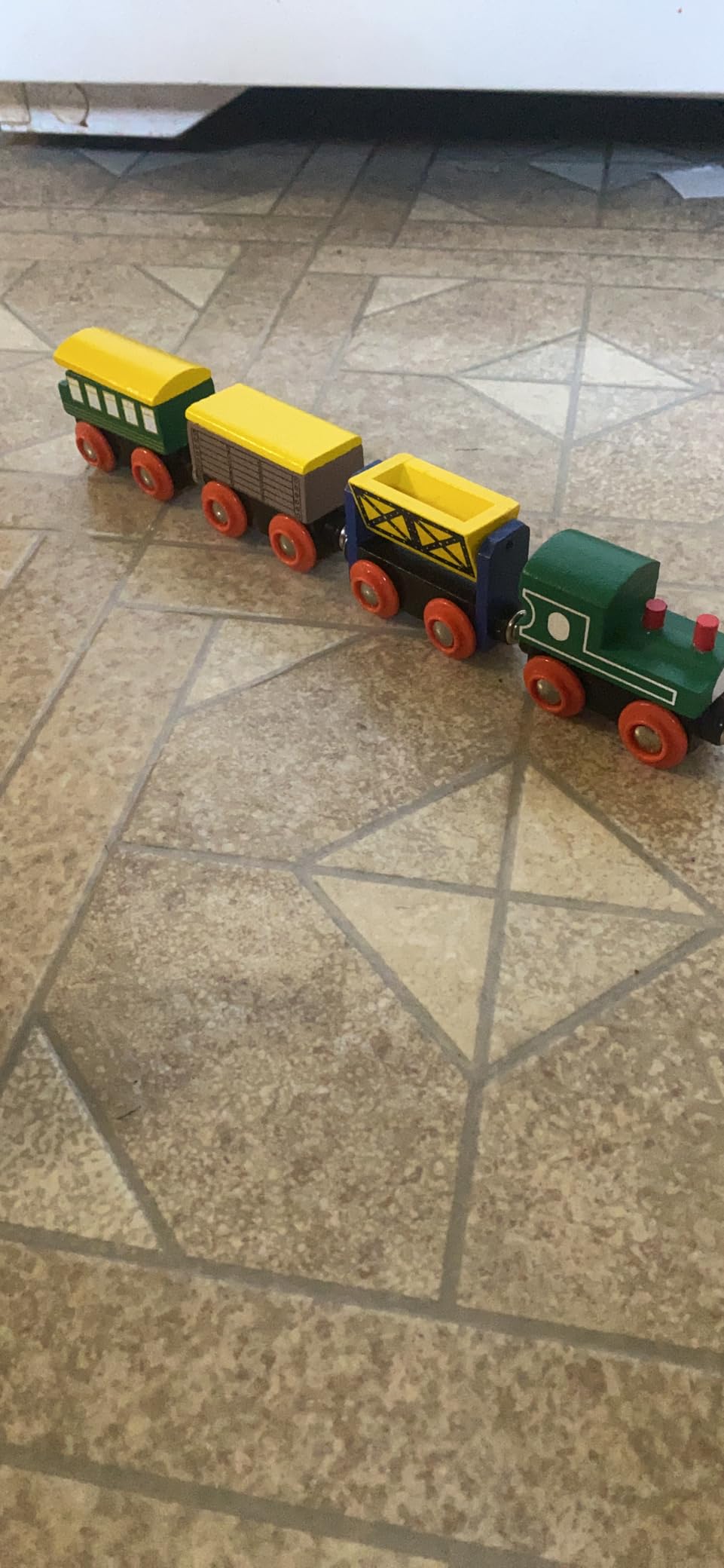Wooden Train Set 12 PCS - Train Toys Magnetic Set Includes 3 Engines - Toy Train Sets For Kids Toddler Boys And Girls - Compatible With All Major Brands - Original - By Play22 customer photo 2