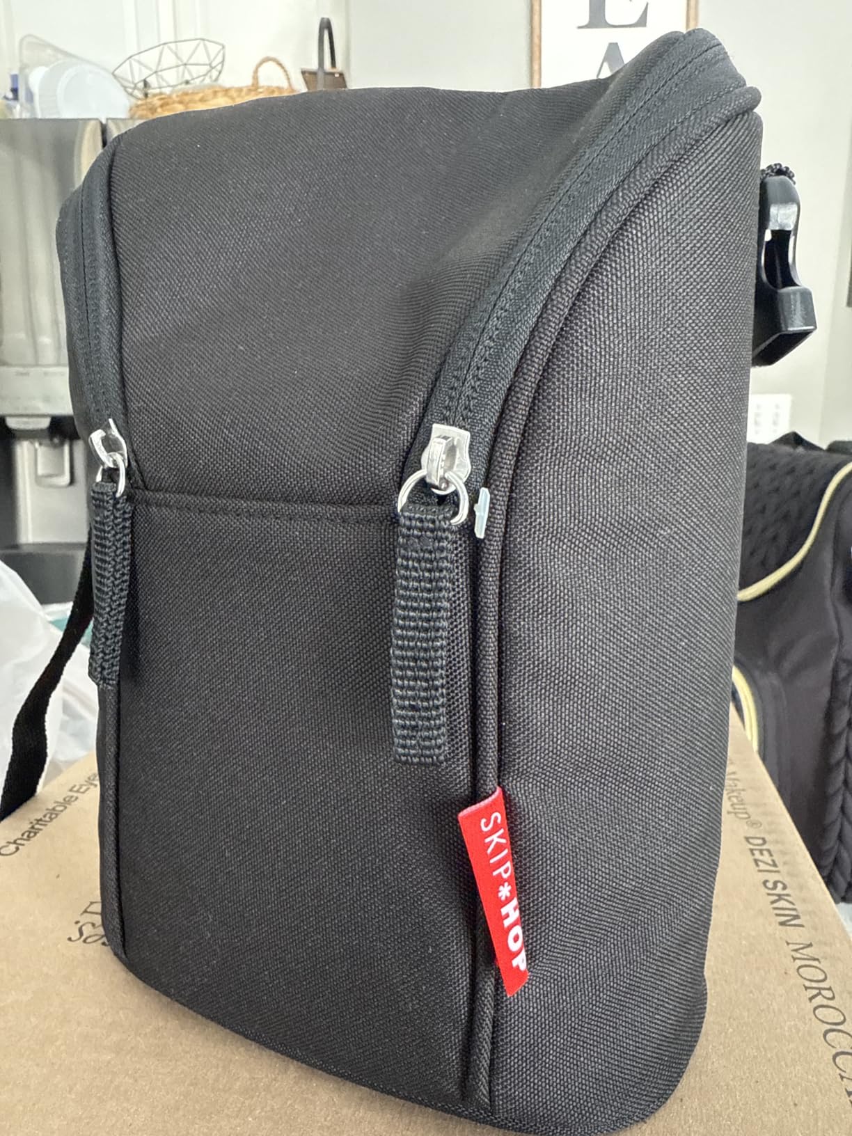 Skip Hop Baby Bottle Bag, Grab & Go, Grey Melange, 6.75x3.5x9 Inch (Pack of 1) customer photo 2