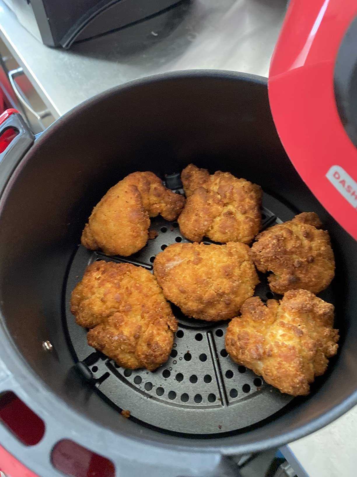 Dash Compact Air Fryer - Healthy Cooking with Auto Shut-Off Feature, Adjustable Temperature Control & Nonstick Fry Basket - Has AirCrisp® Technology - 2 Quart - Cool Grey customer photo 2