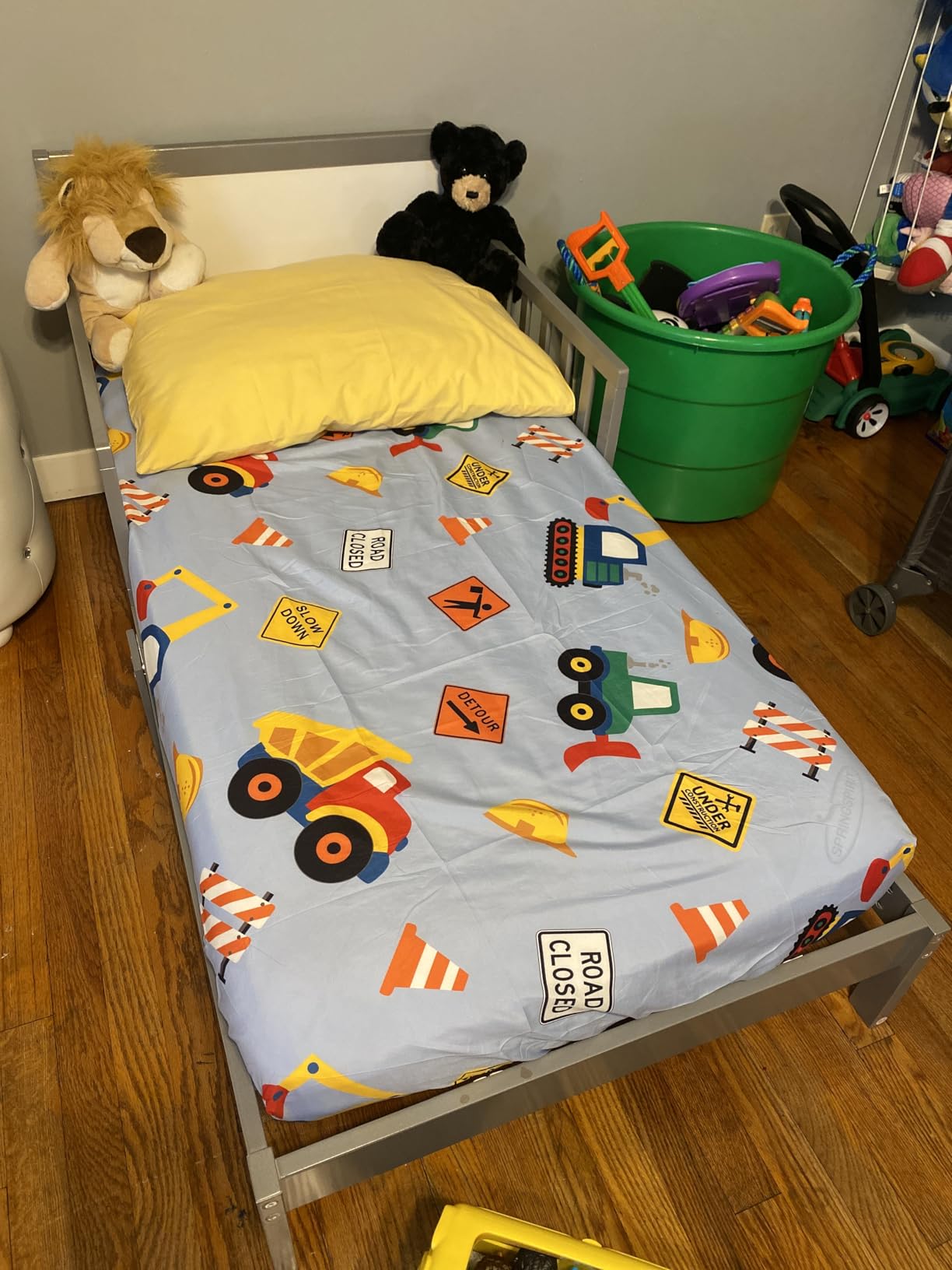 Dream On Me Brookside 3-in-1 Wooden Toddler Bed, GREENGUARD Gold, Pebble Grey customer photo 2