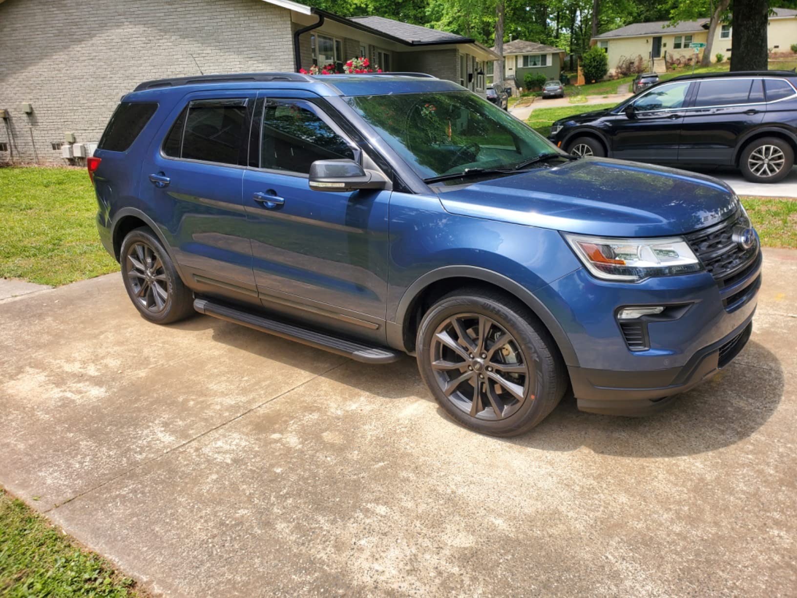 TAC Running Boards Fit 2011-2019 Ford Explorer Value Aluminum SUV Black Side Steps Nerf Bars Step Rails Running Boards Off Road Automotive Exterior Accessories (2 Pieces Running Boards) customer photo 1