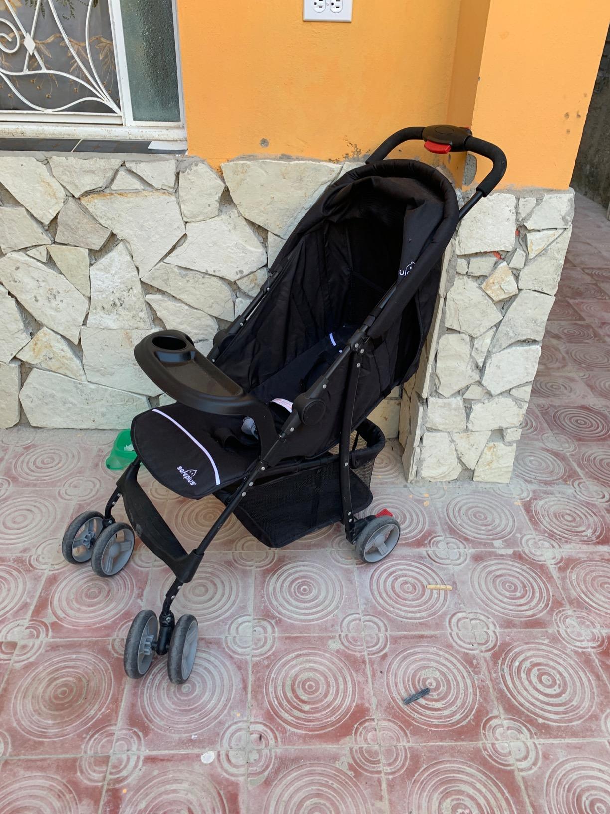 Baby Joy Lightweight Stroller, Compact Toddler Travel Stroller for Airplane, Infant Stroller w/Adjustable Backrest/Footrest/Canopy, 5-Point Harness, Storage Basket, Easy One-Hand Fold, Coffee customer photo 2