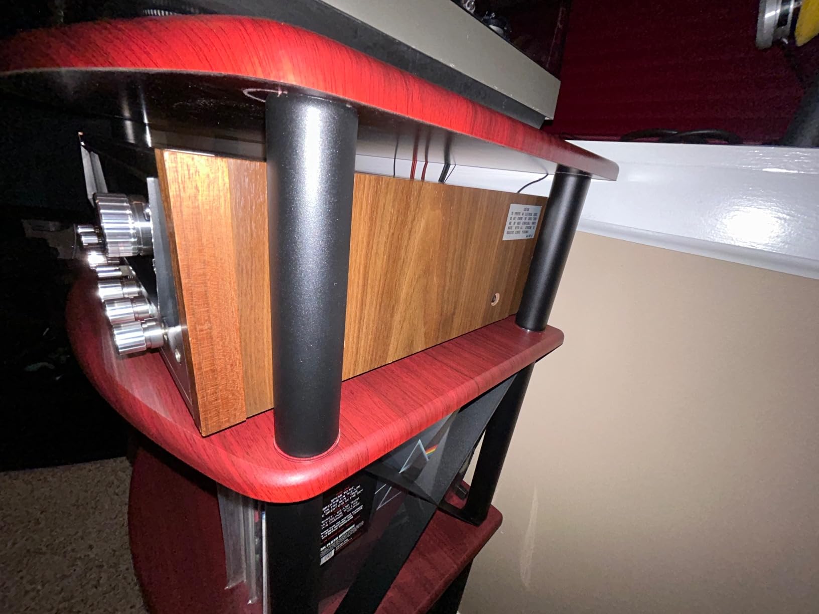 Pangea Audio Vulcan TT Turntable Stand with Vinyl Record Storage - Black customer photo 2