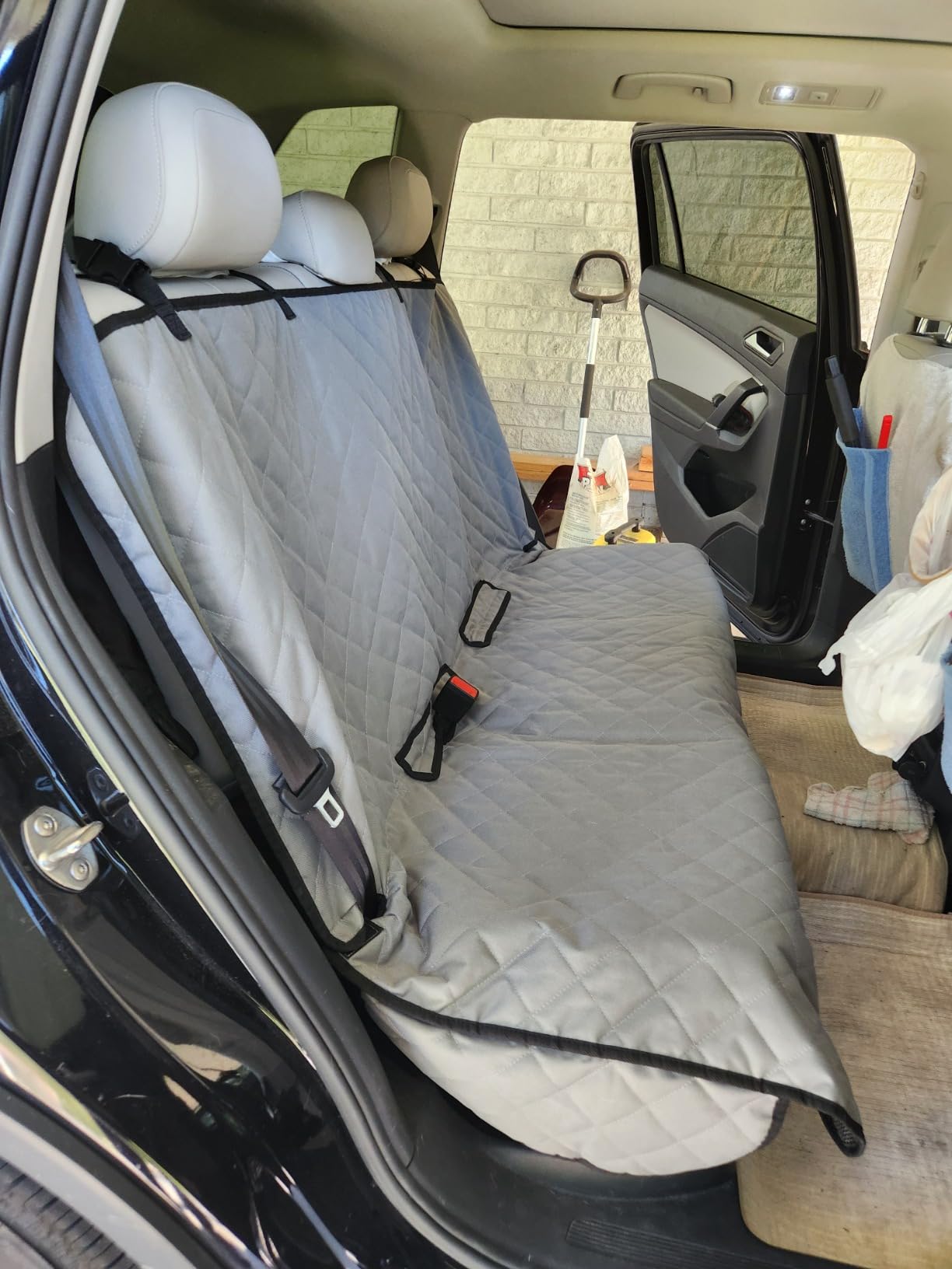 VIEWPETS Bench Car Seat Cover Protector, Waterproof Heavy-Duty, Black customer photo 1