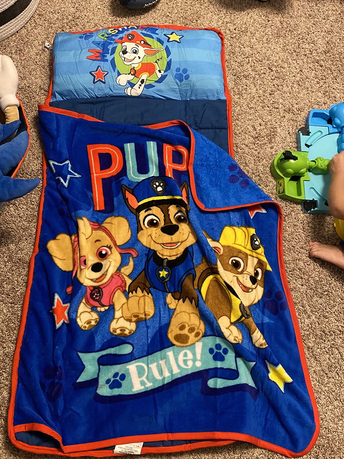 Paw Patrol We're a Team Nap-Mat Set– Quilted Nap Mat with Built-in Pillow and Plush Blanket – Portable Nap Mat for Daycare, Preschool, Sleepovers & Travel – for Boys or Girls Ages 3+ customer photo 2