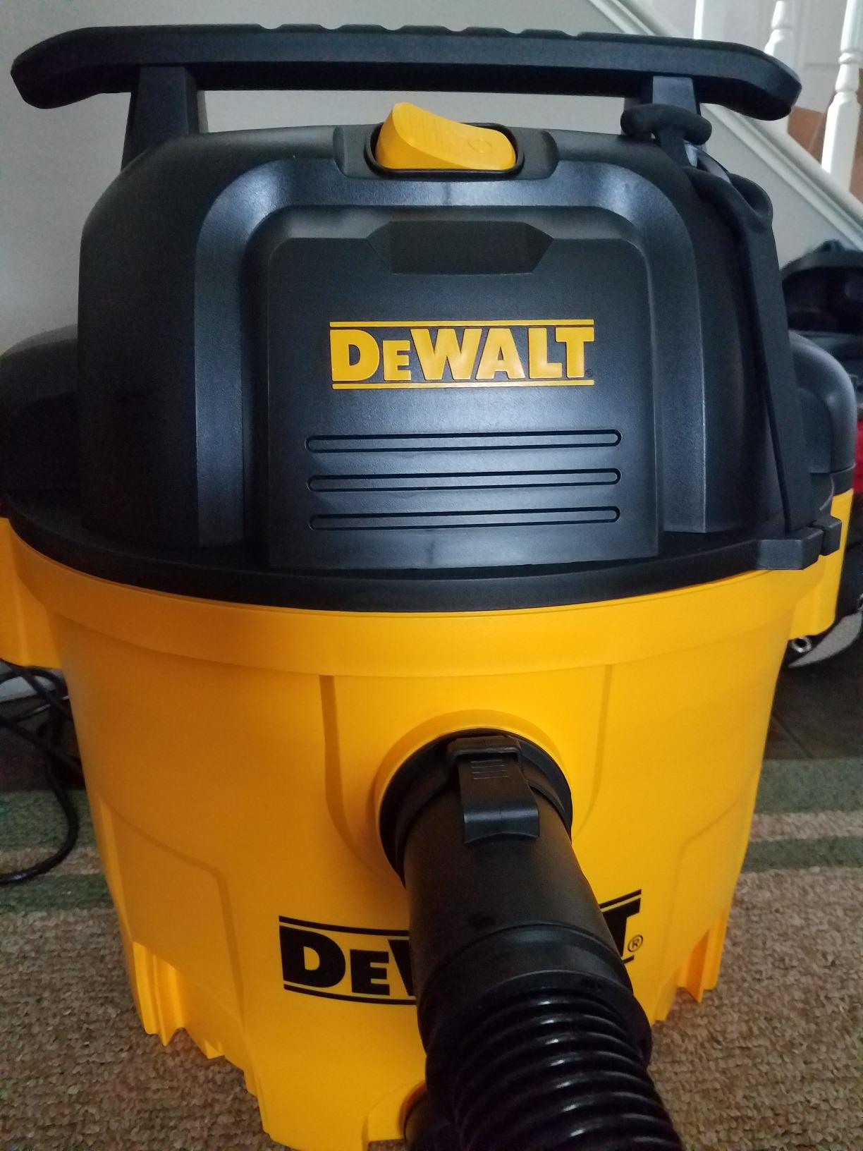 DEWALT Wet and Dry Vacuum 9 Gallon Poly Wet/Dry Vac Yellow Shop Vacuum 5 HP Strong Suction for Jobsite, Workshop 3 in 1 Multi Functions Model: DXV09P customer photo 2