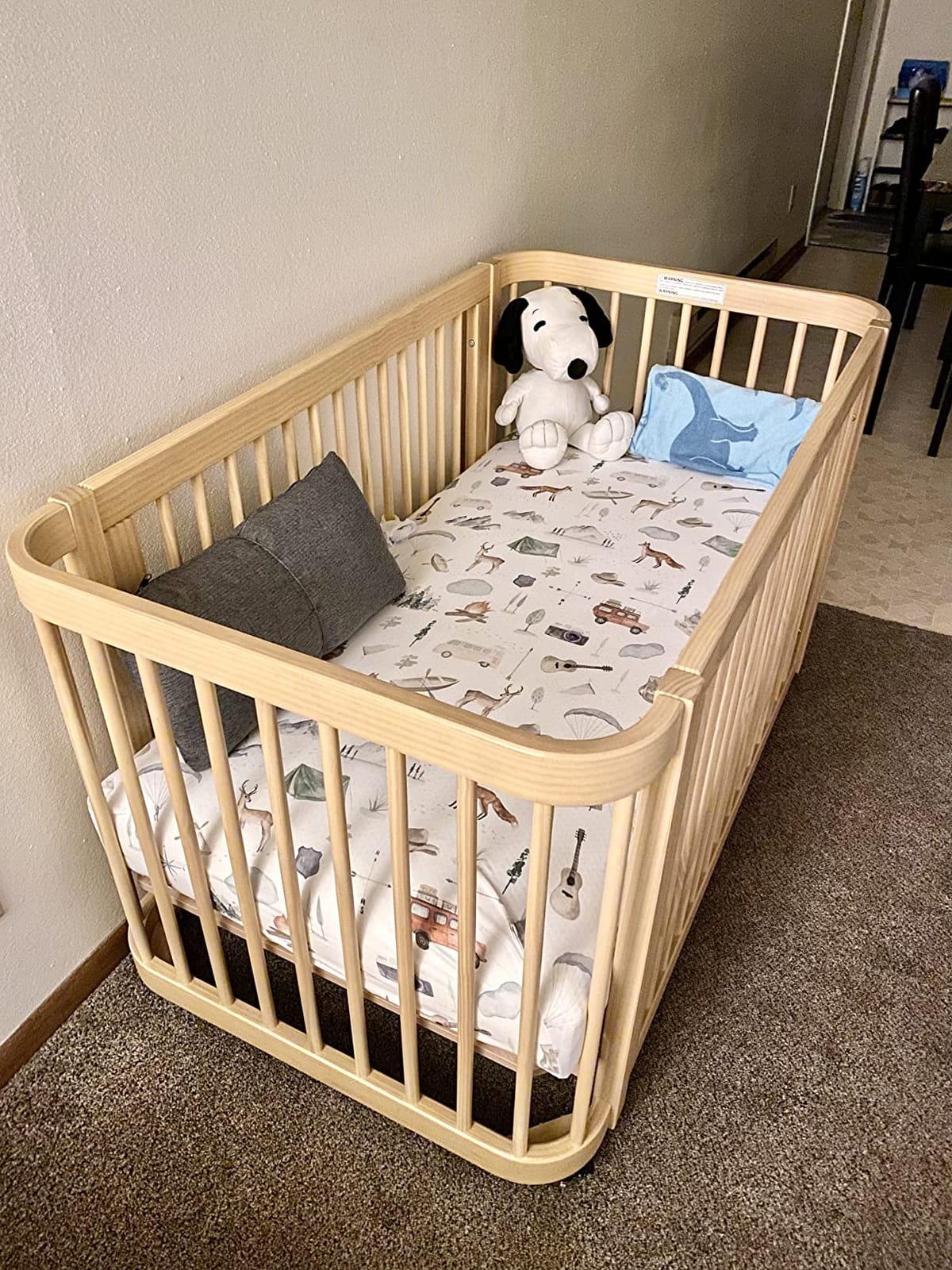 Lullaby Earth Breathe Safe 2-Stage Breathable Crib Mattress - Chemical Free, Dual Firmness Natural Mattress with Removable Washable Protector - Packaging May Vary customer photo 2