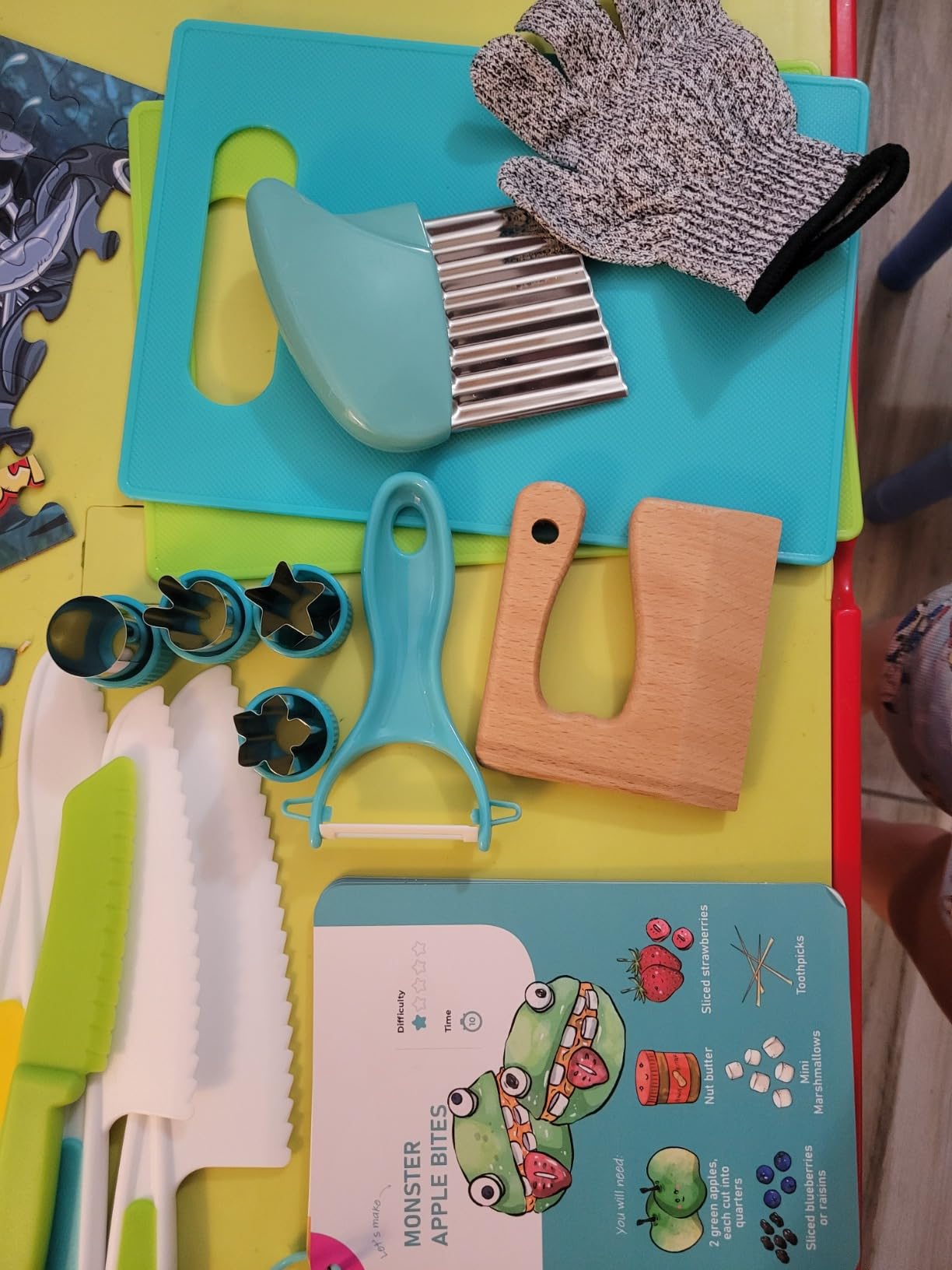 TOVLA JR. Premium Montessori Kid-Safe Knife & Cutting Board Set – Real Kitchen Tools for Toddlers & Young Kids Learning to Cook, Safe & Easy for Begin... customer photo 1