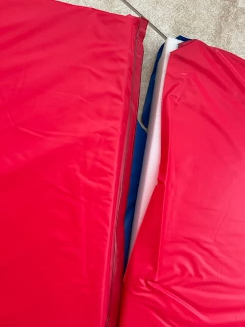 KinderMat, 1.5 Inch Thick, 4-Section Rest Mat, Red/Blue, Great for School, Daycare, Travel, and Home, 100% Made in the USA… customer photo 1