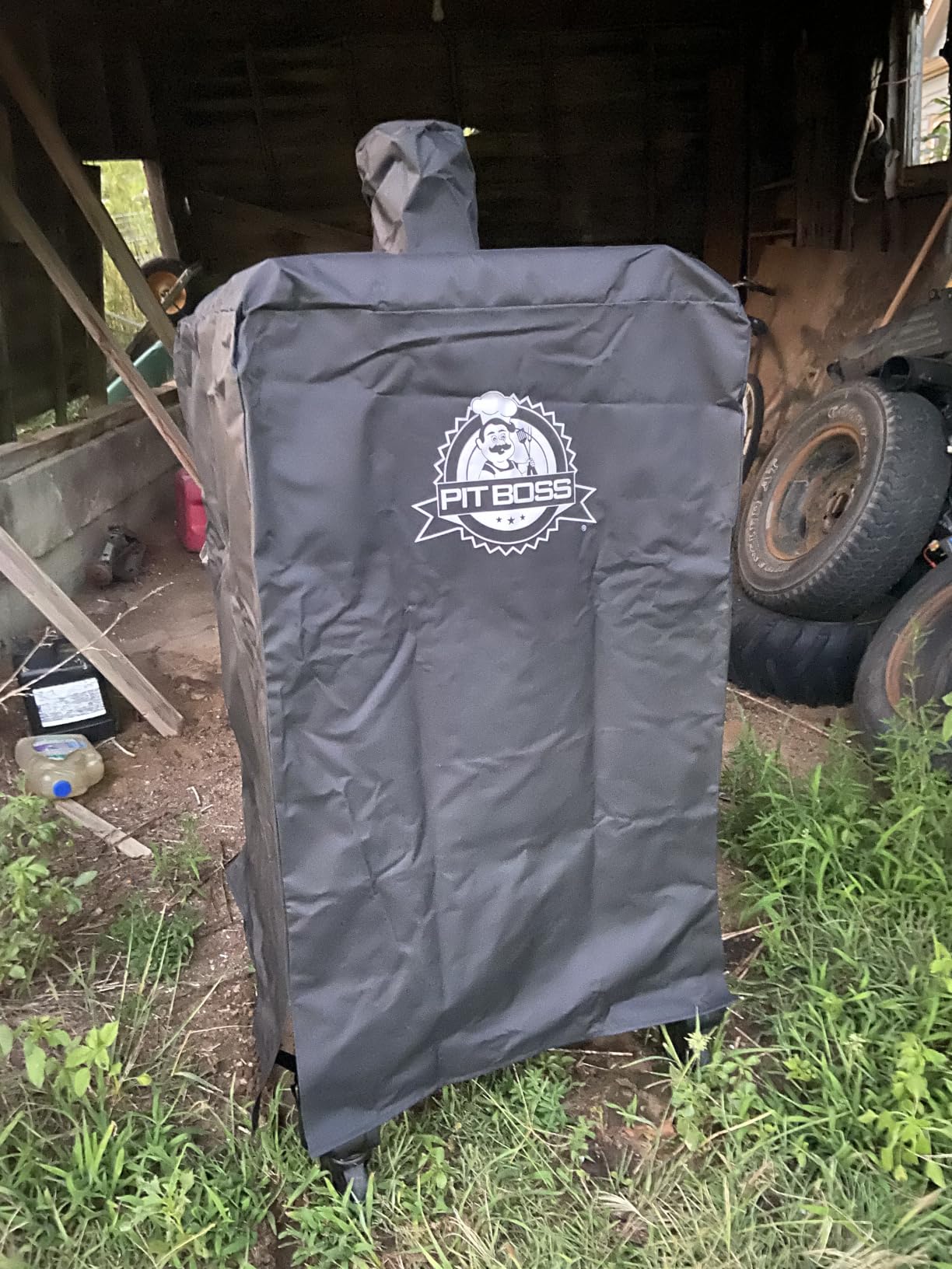 Pit Boss 5-Series Wood Pellet Vertical Smoker Cover, Black customer photo 2