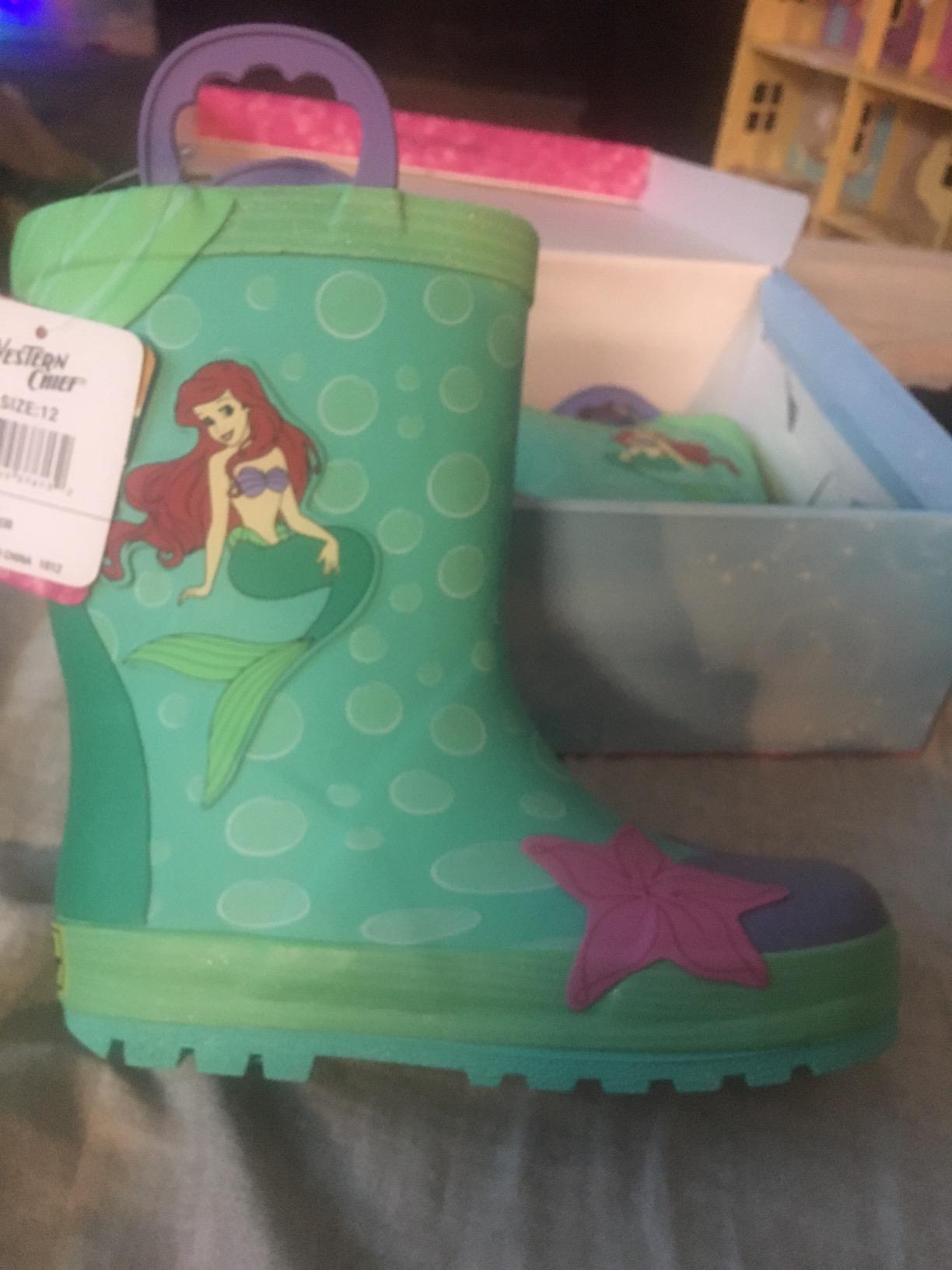 Western Chief Boys Waterproof Printed Rain Boot with Easy Pull On Handles customer photo 1