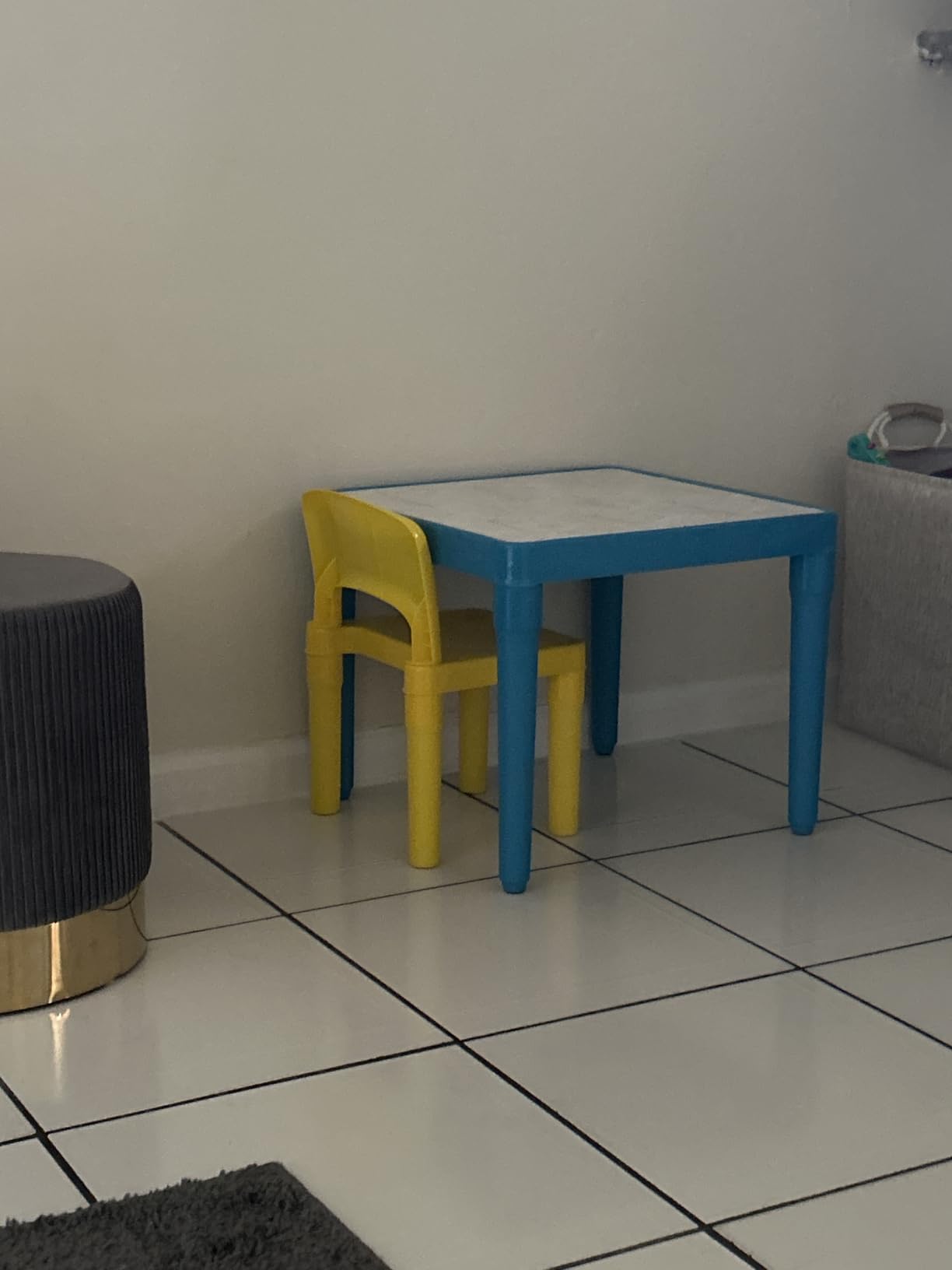 Humble Crew Toddler Table and Chair Set for Kids, Indoor Outdoor, Plastic | Lightweight 3 piece activity desk, easy to clean surface, great for crafts, snacks, and homework in any playroom or bedroom customer photo 2