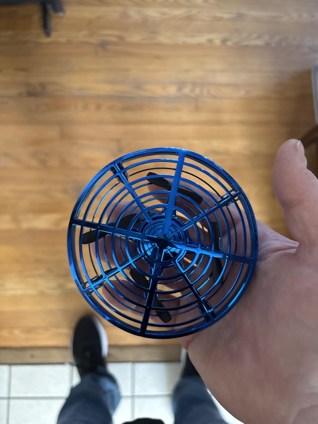 Force1 Scoot Hand Operated Drone for Kids or Adults - Hands Free Motion Sensor Mini Drones, Easy LED Indoor Rechargeable UFO Toy Flying Orb Ball Drone Toys for Boys and Girls (Blue) customer photo 2