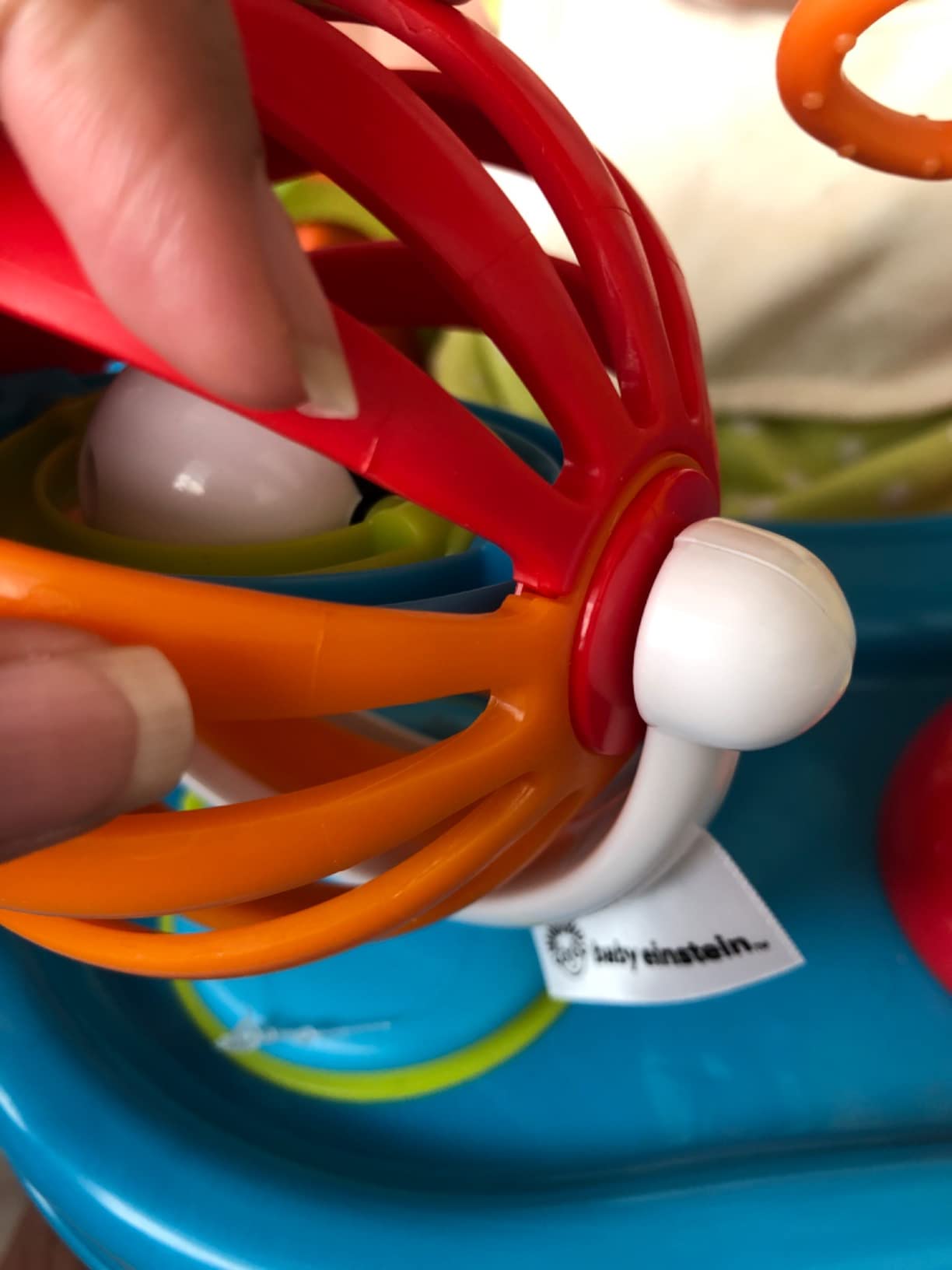 Baby Einstein Sticky Spinner BPA-Free High Chair Activity Toy, Ages 3 Months+ customer photo 2