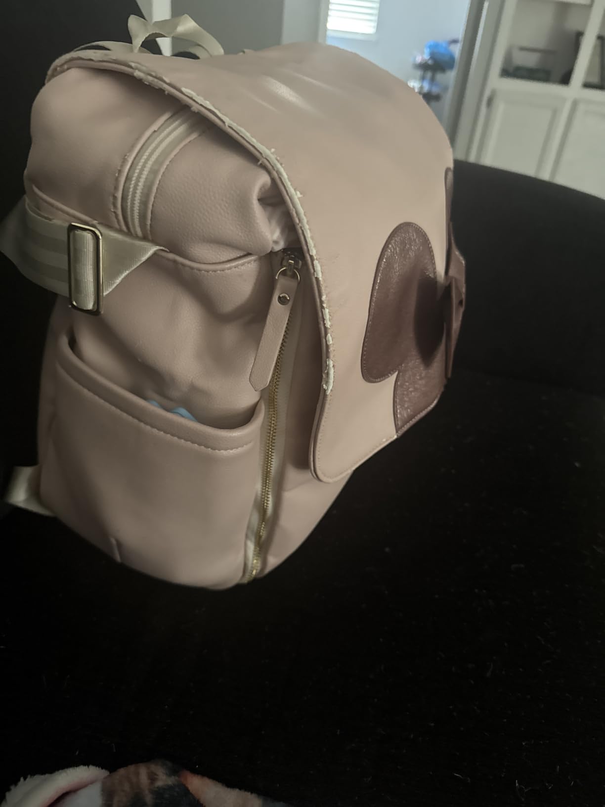 Petunia Pickle Bottom Boxy Backpack | Diaper Bag | Diaper Bag Backpack for Parents | Top-Selling Stylish Baby Bag | Sophisticated and Spacious Backpack for On The Go Moms | Caramel/Black customer photo 2