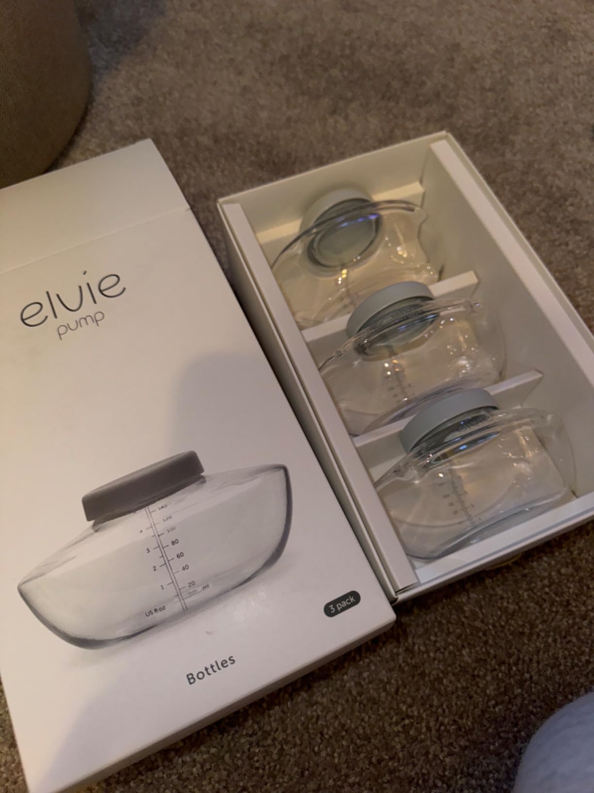 Elvie Pump - Breastmilk Storage Bottles - BPA Free - Breast Feeding Essentials - 3 Pack customer photo 1