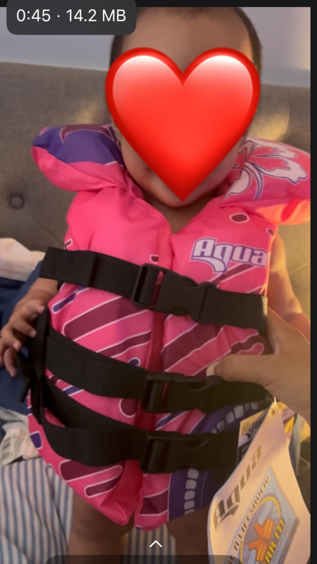 Aqua Oceans 7 Life Jacket for Kids - US Coast Guard Approved Life Vest for Infant, Child & Youth Boys and Girls, Open-Side PFD for Boating, Swimming & Water Sports customer photo 2