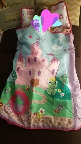 EVERYDAY KIDS Toddler Nap Mat with Removable Pillow -Fire Police Rescue- Carry Handle Fastening Straps Closure, Rollup Design, Soft Microfiber for Preschool, Daycare, Sleeping Bag -Ages 2-6 Years customer photo 2