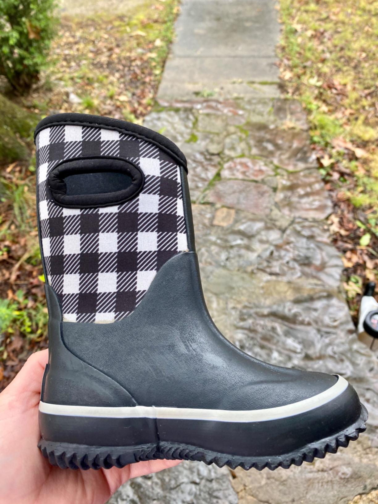 LONECONE Insulating Kids Muck Boots with Pull-On Design for Boys and Girls customer photo 2
